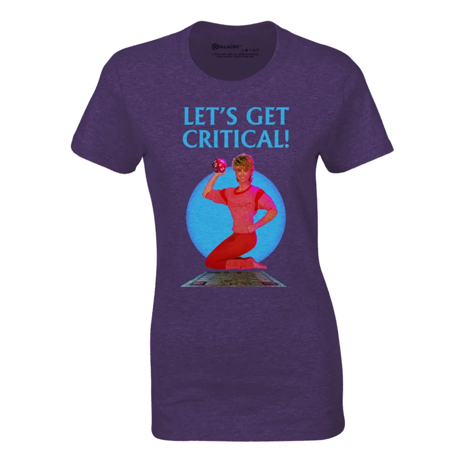 Roll A Crit Let's Get Critical fitted T-shirt paars
