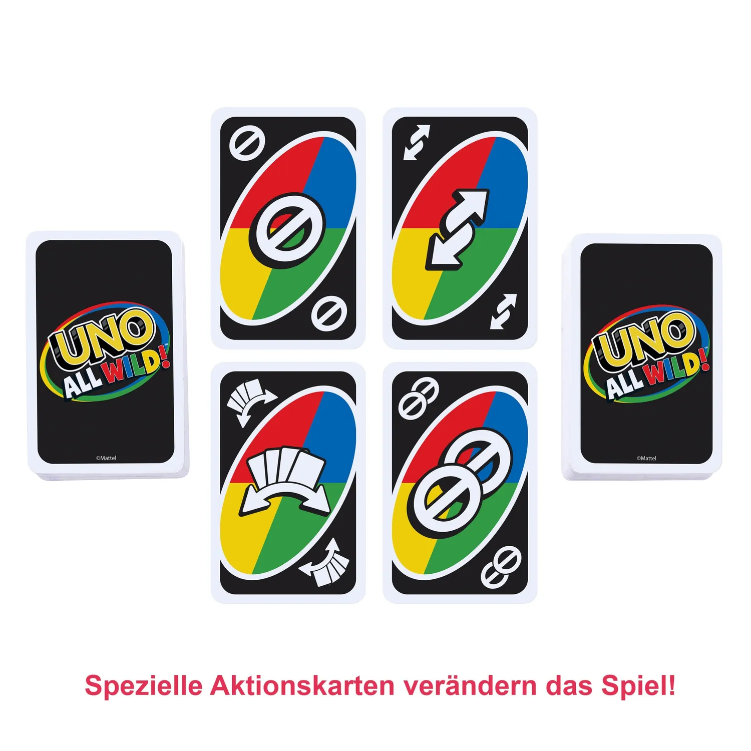UNO All Wild kaartspel met alleen maar jokers
