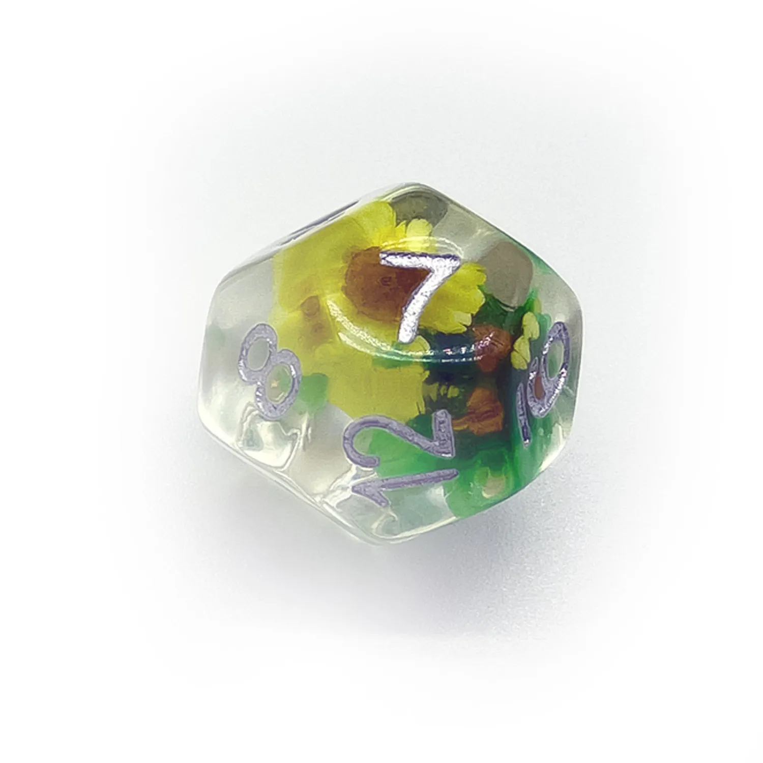 Roll A Crit Dandelion Flower dobbelset 7-delig transparant