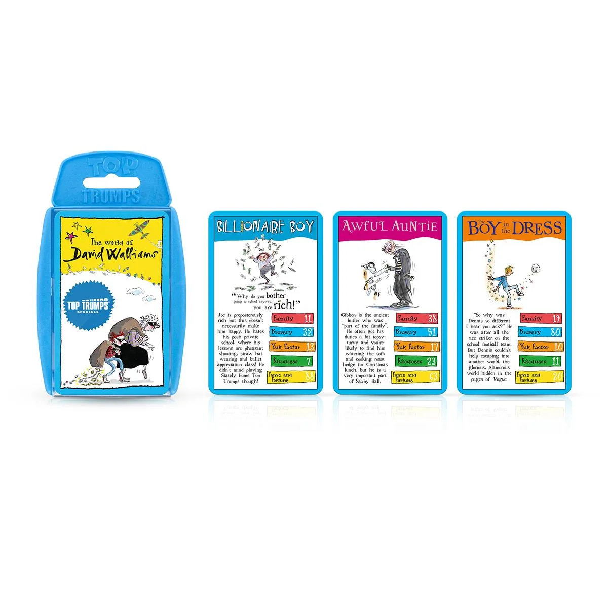 Top Trumps World of David Walliams kaartspel boeken