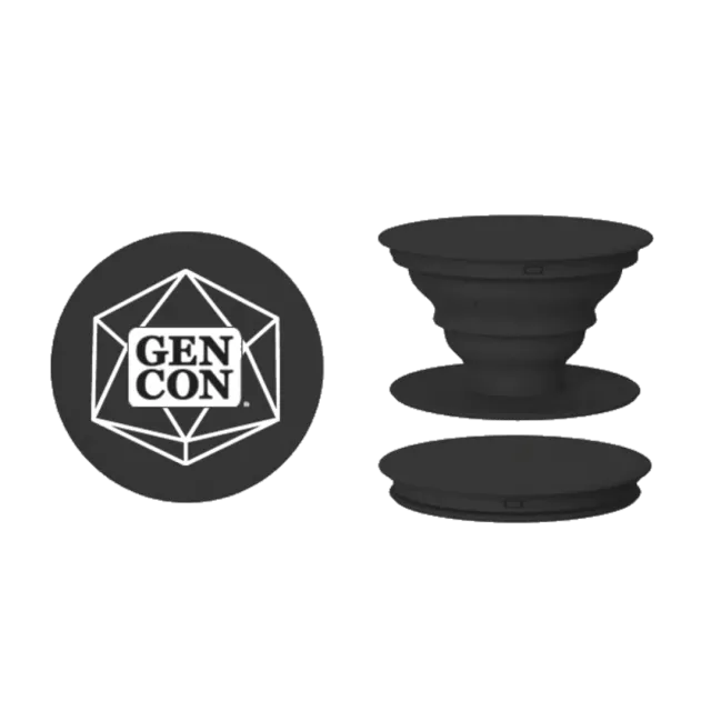 Gen Con D20 telefoongrip dobbelsteen zwart