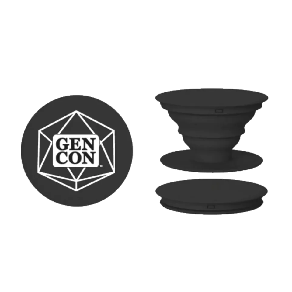 Gen Con D20 telefoongrip dobbelsteen zwart