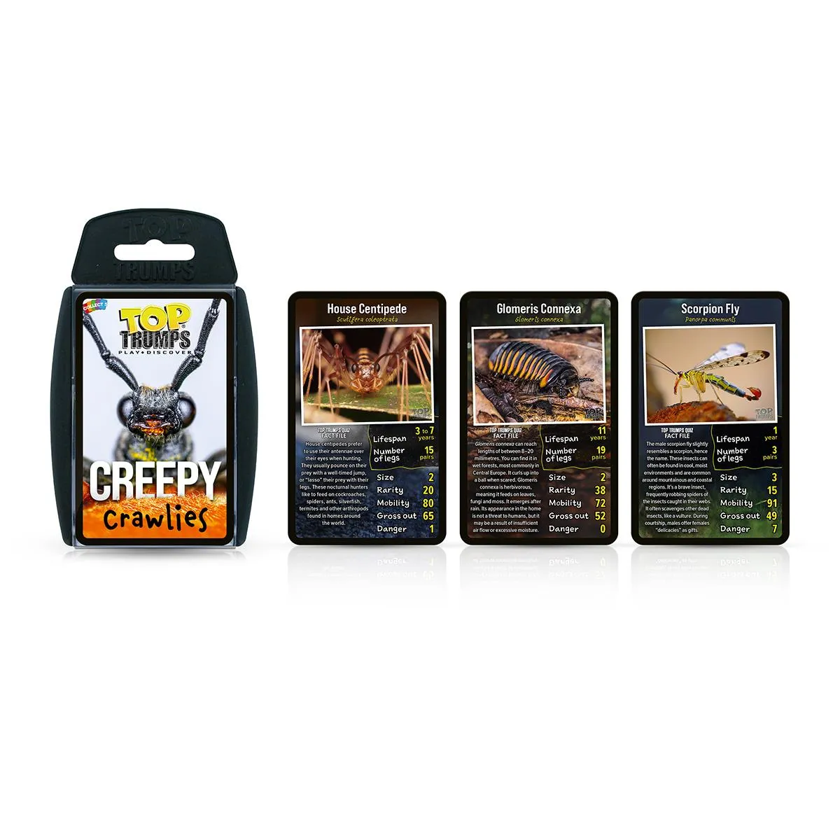 Top Trumps Creepy Crawlies kaartspel insecten