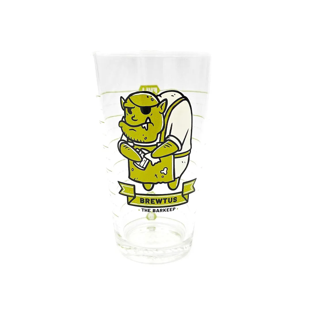 Roll A Crit Heroes for Hire Brewtus pintglas 16oz