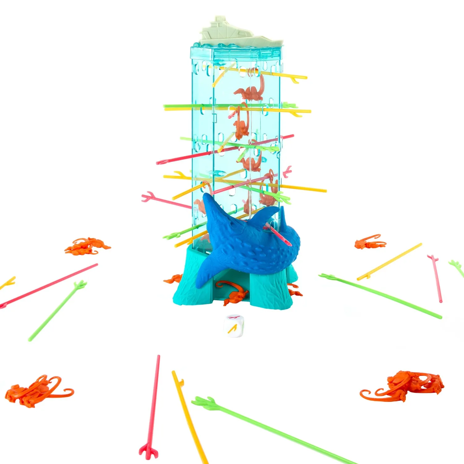 Mattel Games Jurassic World vallende Spinozauriërs spel toren