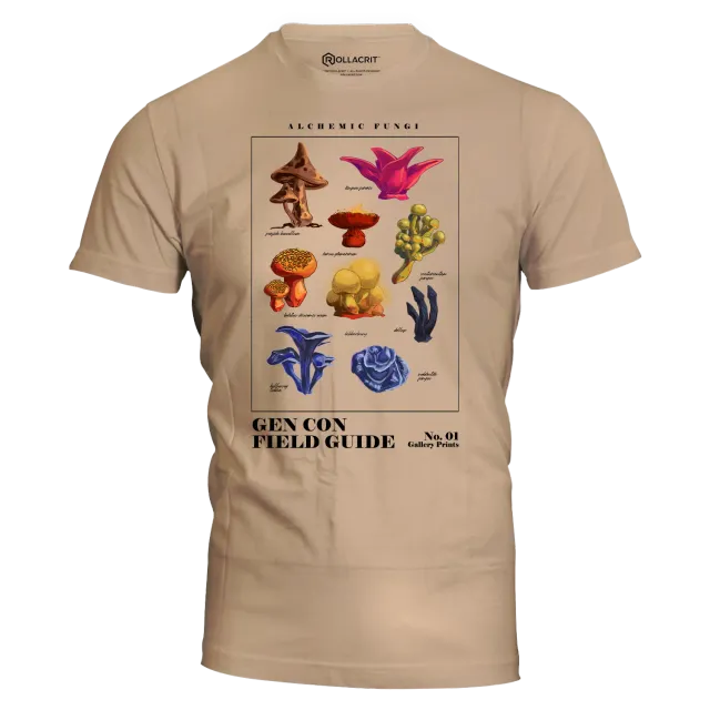 Gen Con Alchemic Fungi t-shirt uniseks katoen