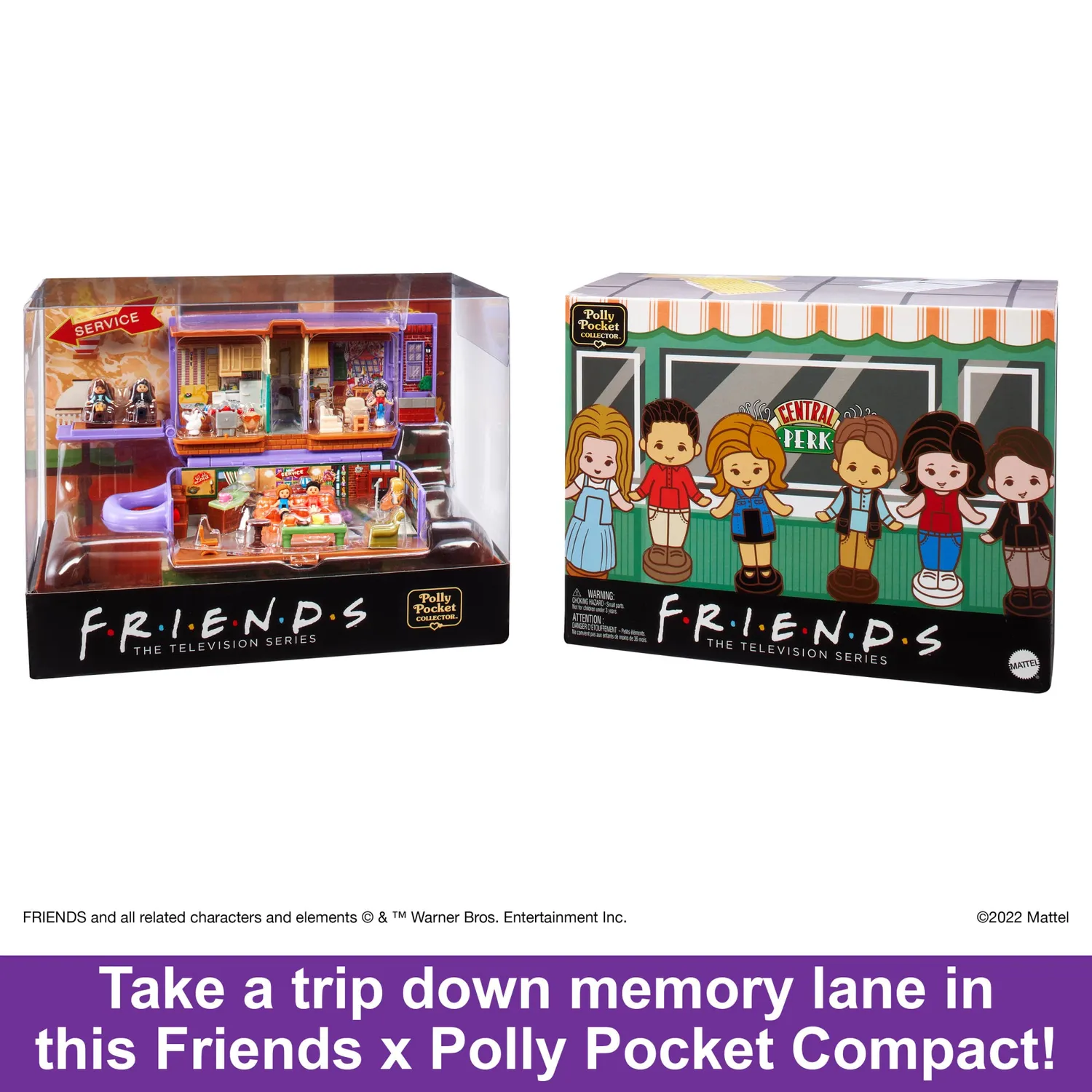 Polly Pocket Friends Collector compact Central Perk 6 poppetjes