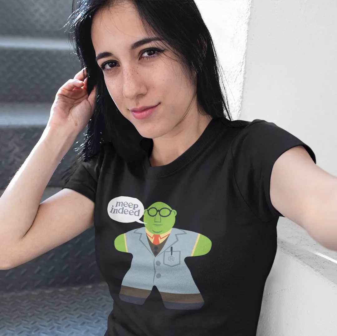 Roll A Crit Mupple Meeple Indeed dames t-shirt zwart