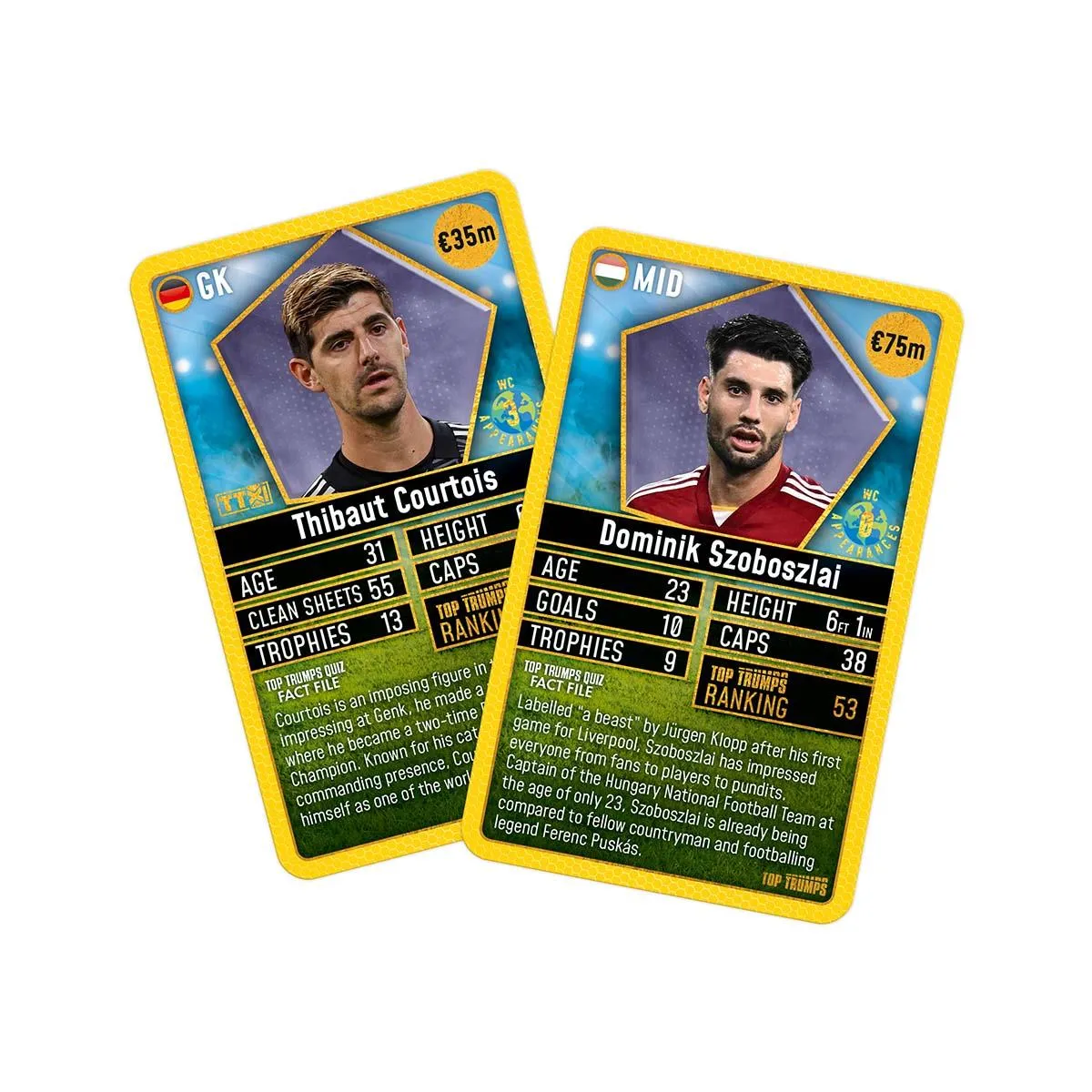 Top Trumps World Football Stars Top 200 Pack 2 kaartspel