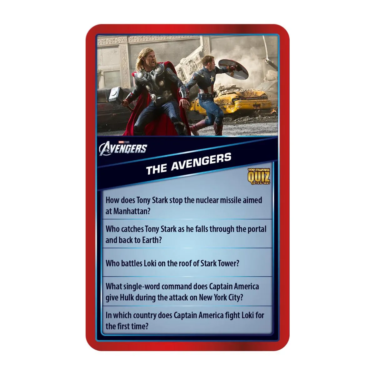 Top Trumps Quiz Marvel Cinematic Universe quizspel