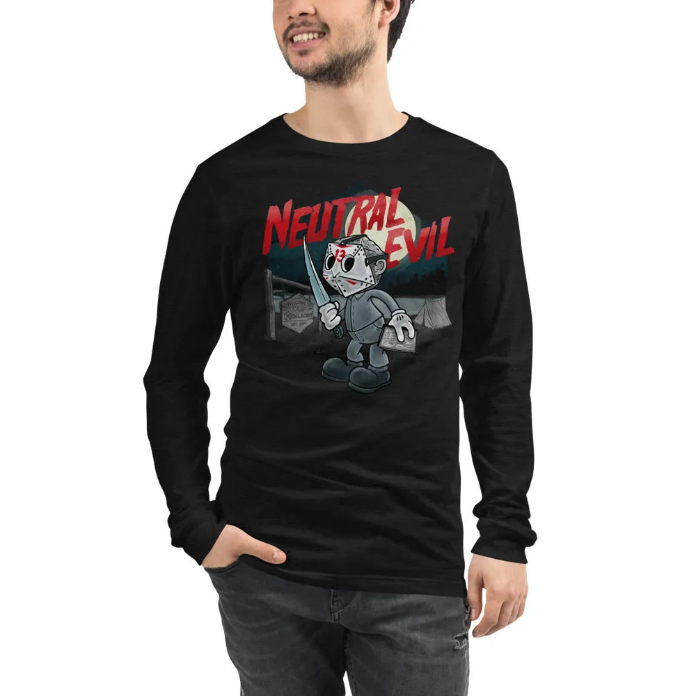 Roll A Crit Neutral Evil longsleeve shirt katoen