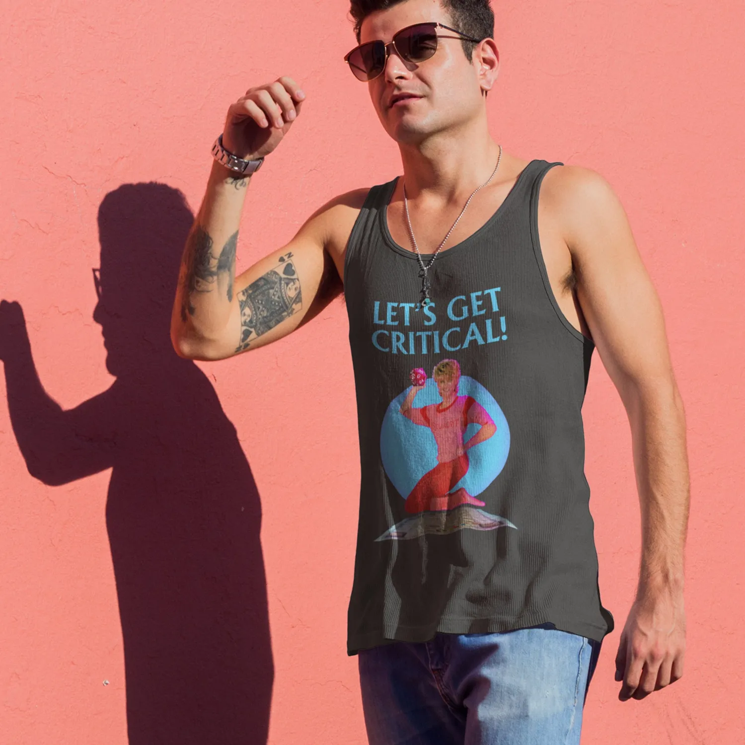 Roll A Crit Let's Get Critical tanktop unisex