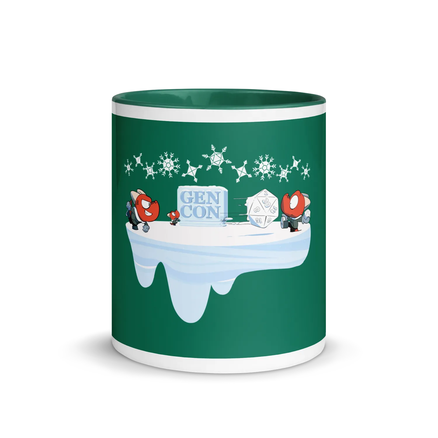 Roll A Crit Gen Con Kobold Snowball Fight mok 11 oz