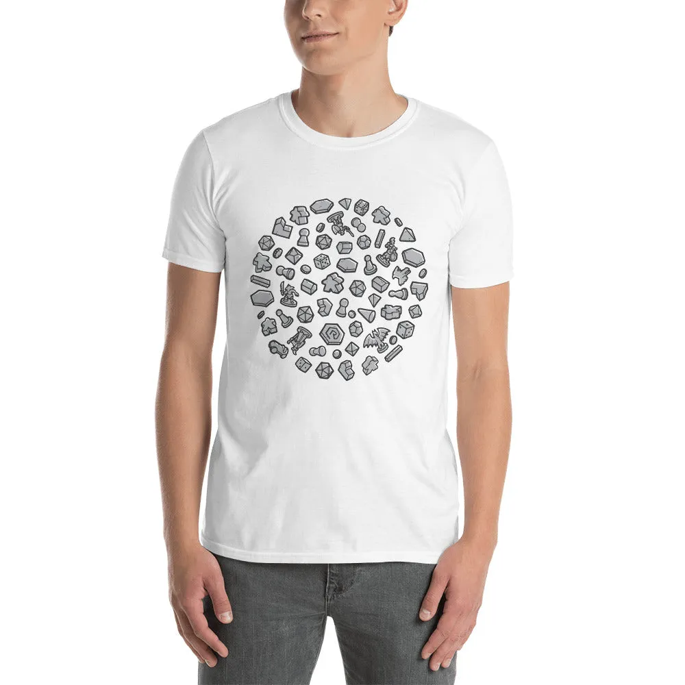 Roll A Crit Circle of Crit T-shirt unisex katoen