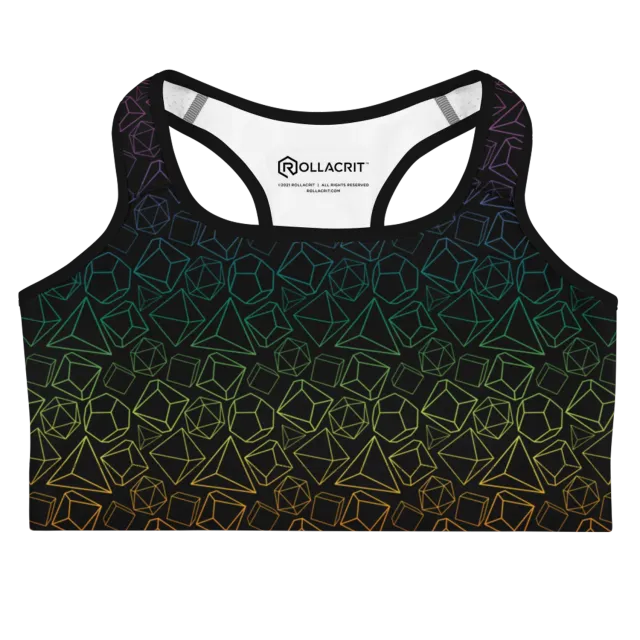 Gen Con Rainbow Dice sportbh polyester XS-2XL