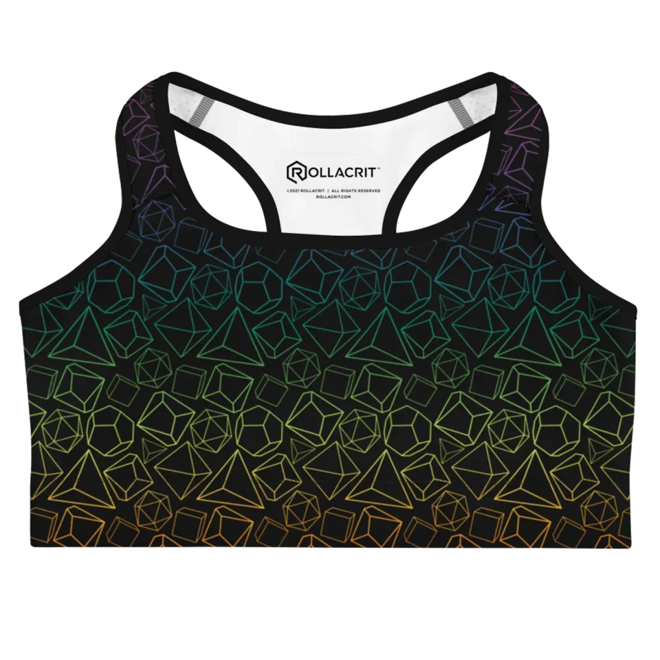 Gen Con Rainbow Dice sportbh polyester XS-2XL