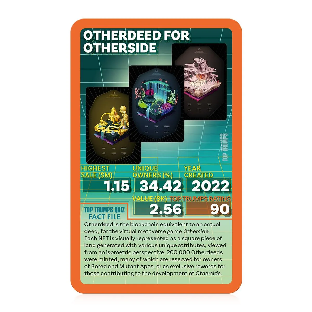 Top Trumps Gen Z Guide to NFTs kaartspel 30 kaarten NFT