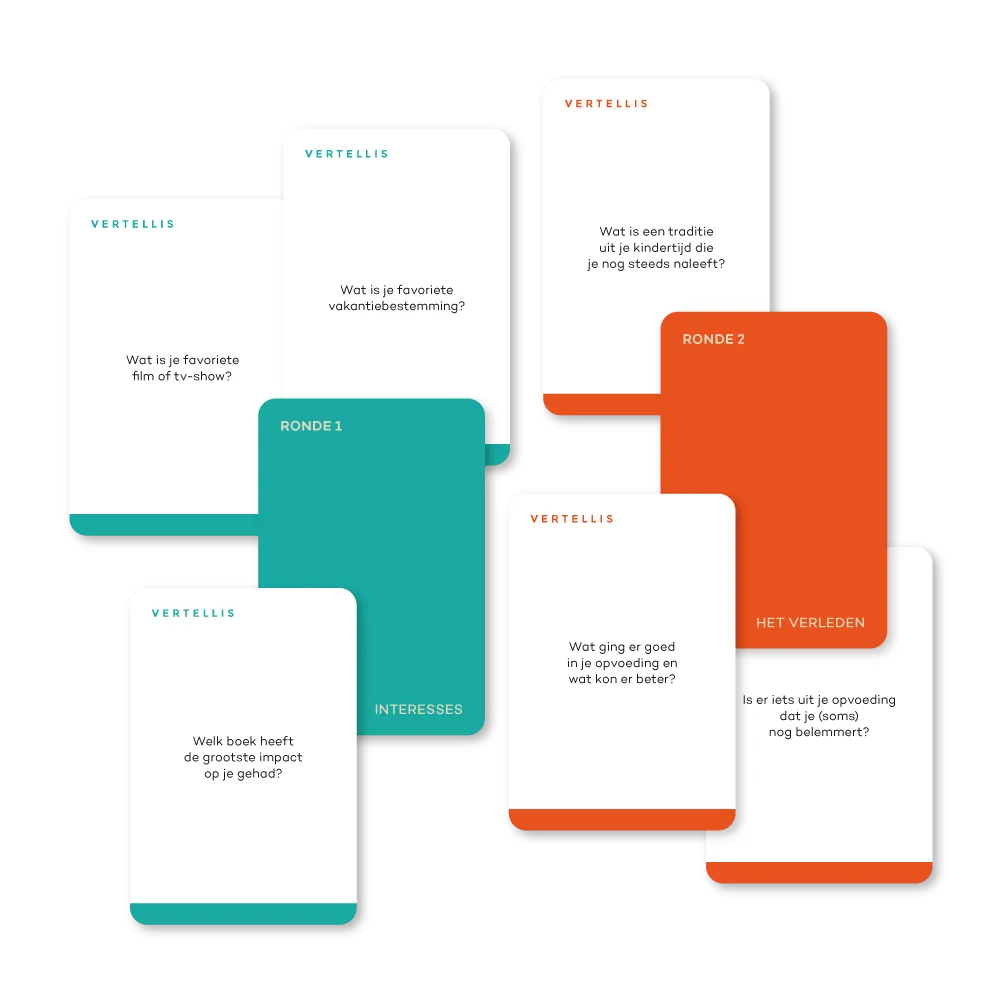 Vertellis TOP Teamwork Deck kaartspel 101 vragen