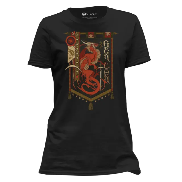 Roll A Crit Gen Con 2026 House of Genevieve T-shirt femme