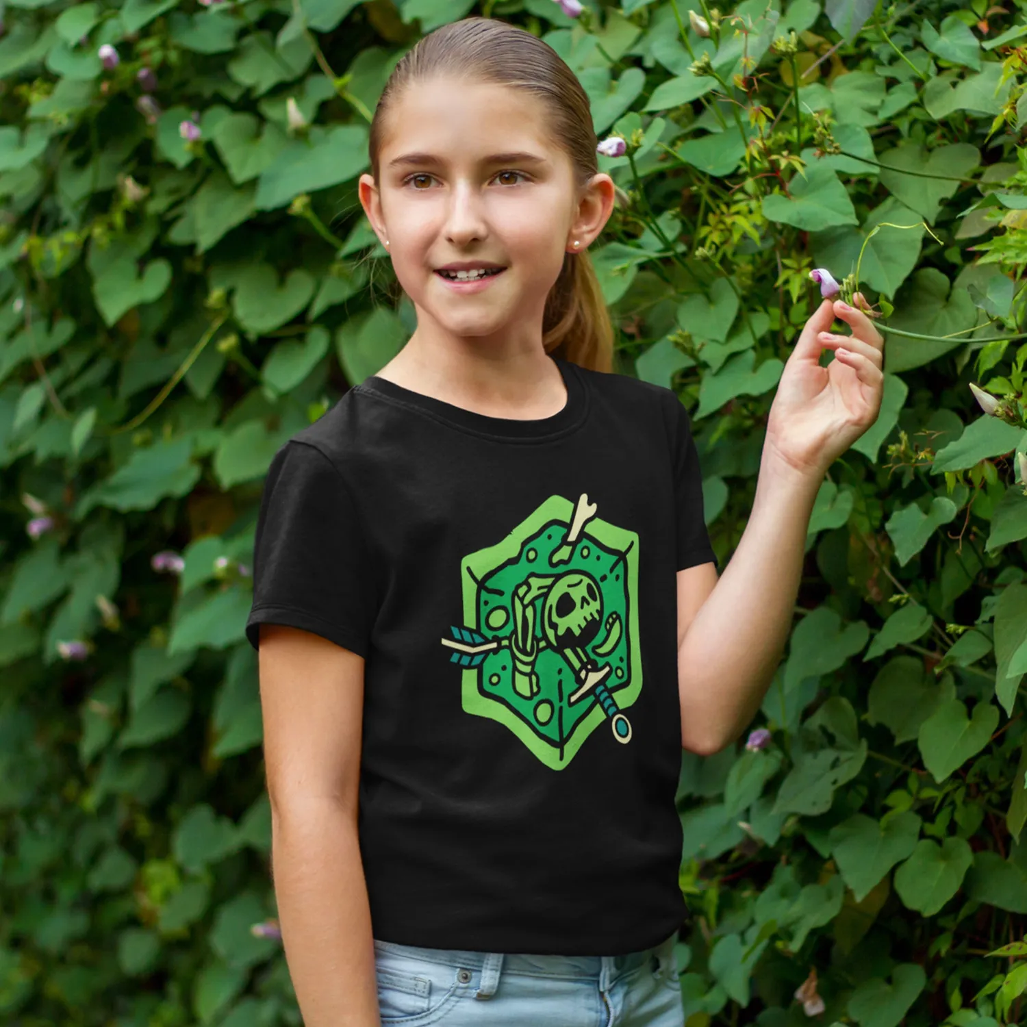 Roll A Crit Gelatinous Cube kinder T-shirt katoen