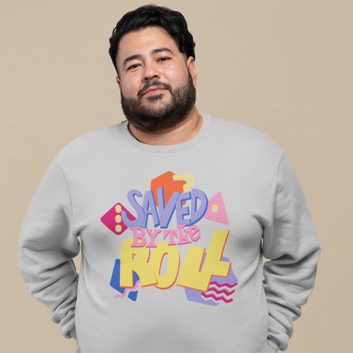 Roll A Crit Saved by the Roll sweater katoen uniseks