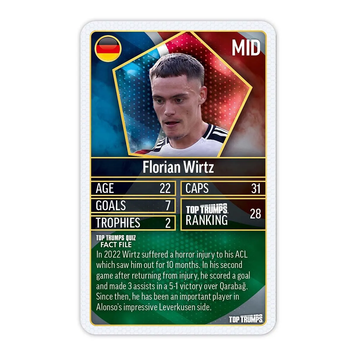 Top Trumps World Football Stars kaartspel + bal maat 5
