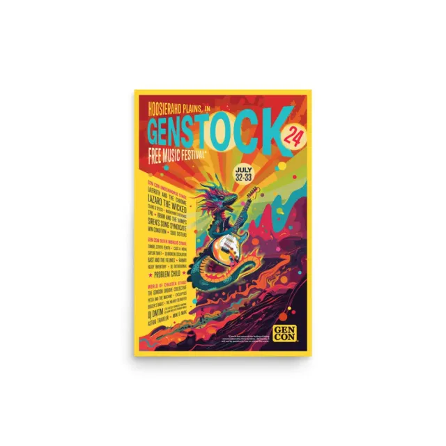 Roll A Crit Genstock 2024 collector's edition poster