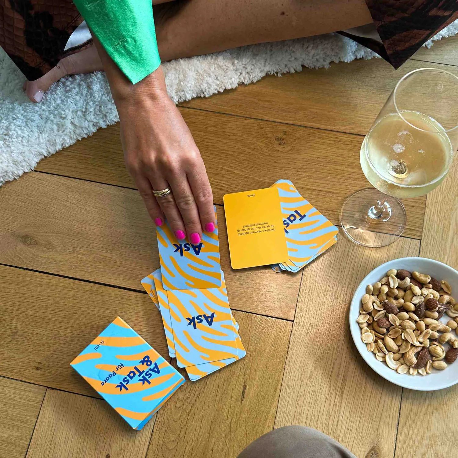 Finimi Ask & Task Paare kaartspel 52 kaarten voor stellen