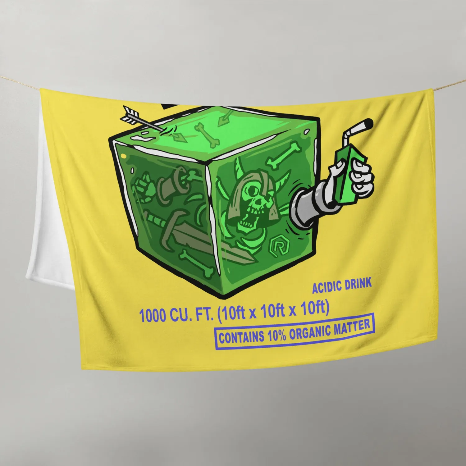 Roll A Crit Gelatinous Cubic Cooler fleecedeken 127x153 cm
