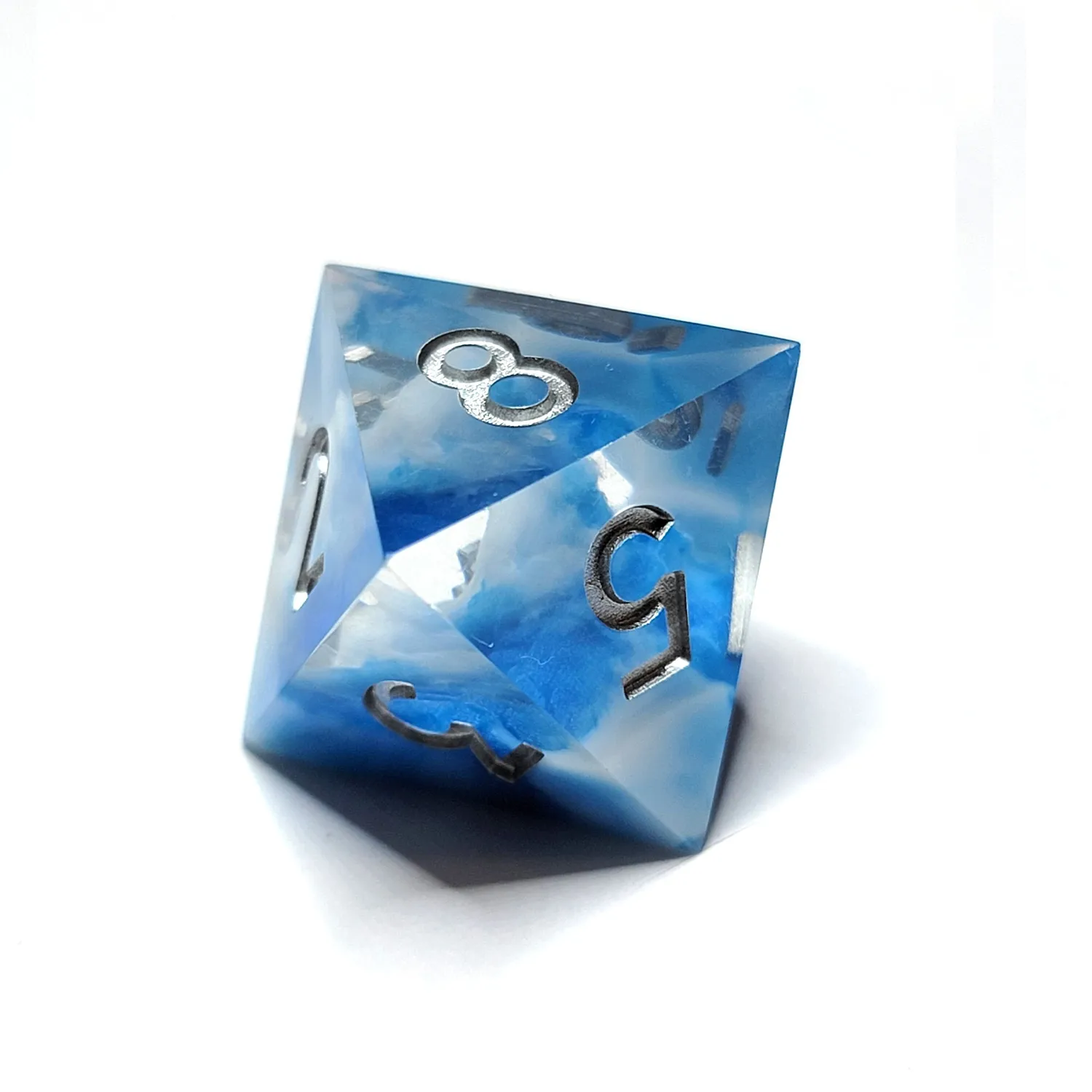 Roll A Crit Fluffy Clouds dobbelset resin 7-delig