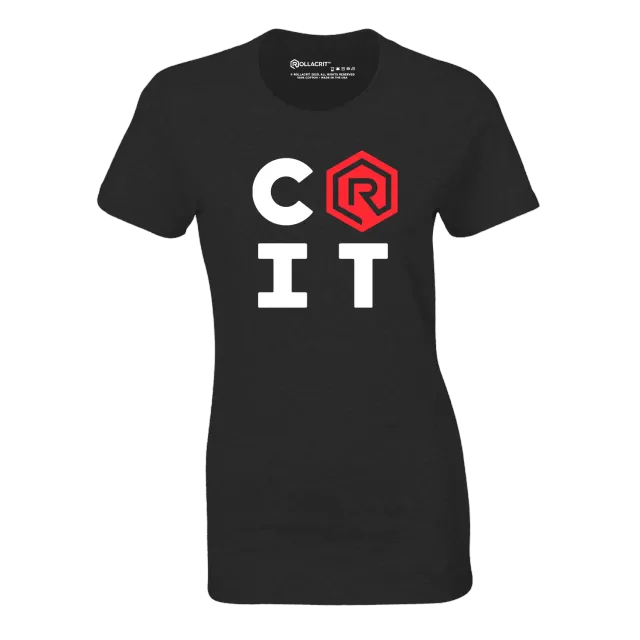 Roll A Crit CRIT Logo fitted T-shirt navy