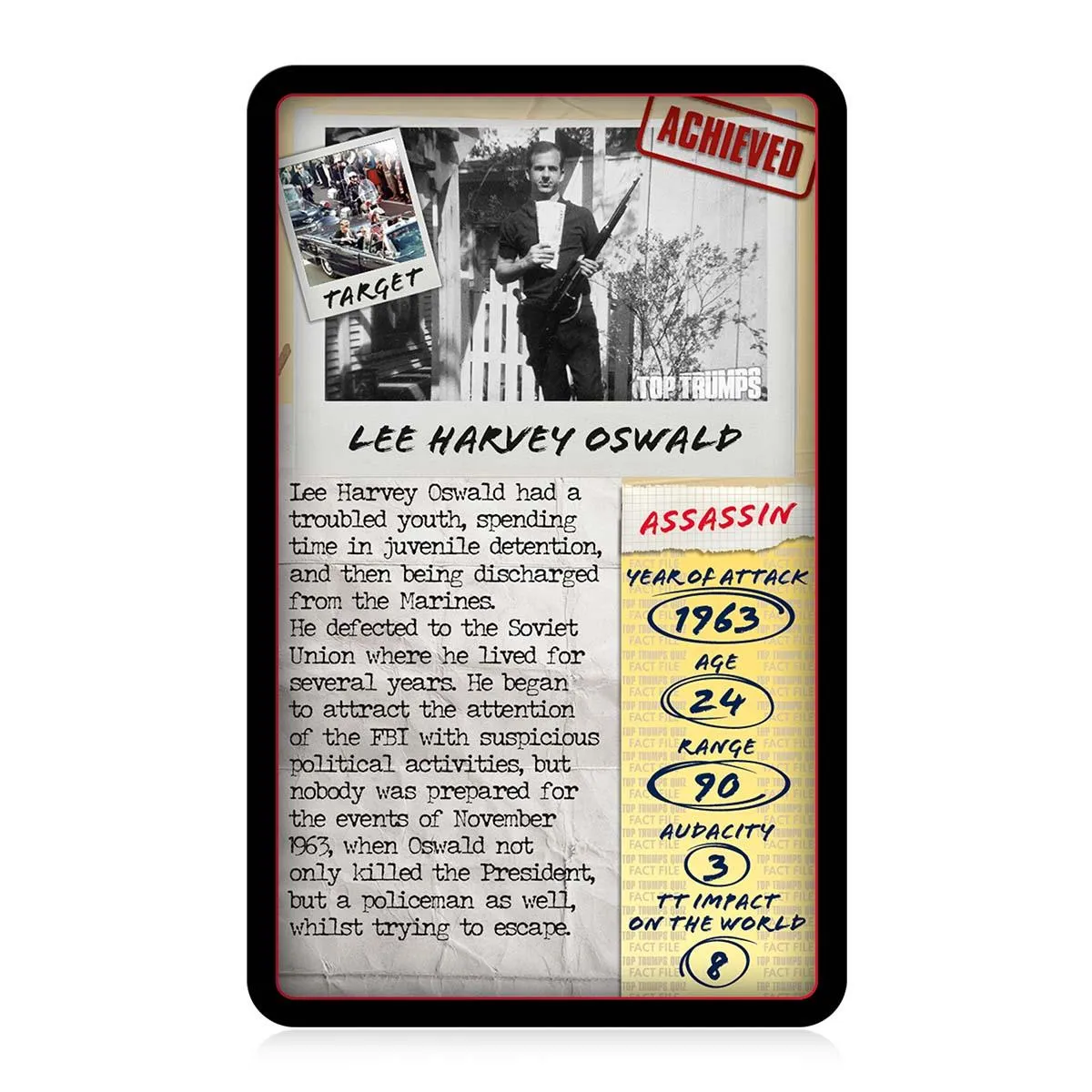 Top Trumps Traitors and Assassins kaartspel limited edition