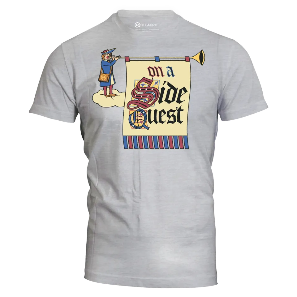 Roll A Crit On a Side Quest T-shirt statement katoen