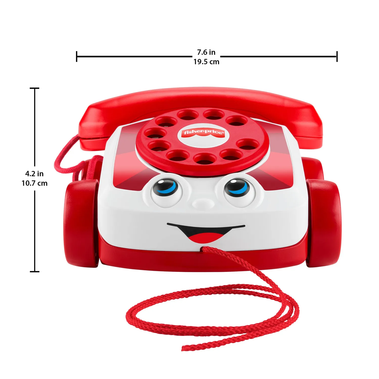Fisher-Price Chatter Telephone trektelefoon rood 80 jaar