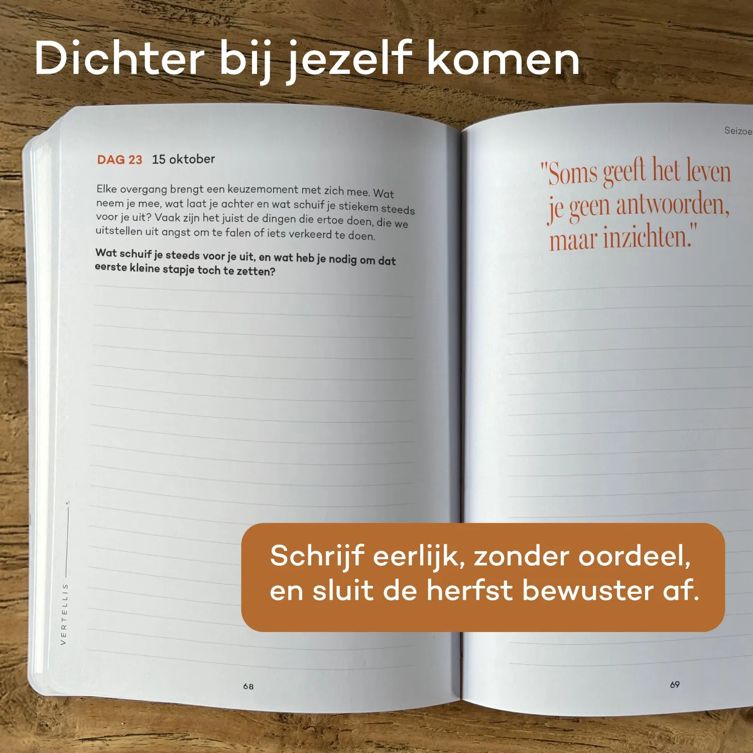 Vertellis Seizoensjournal Herfst journal 1 exemplaar dagboek