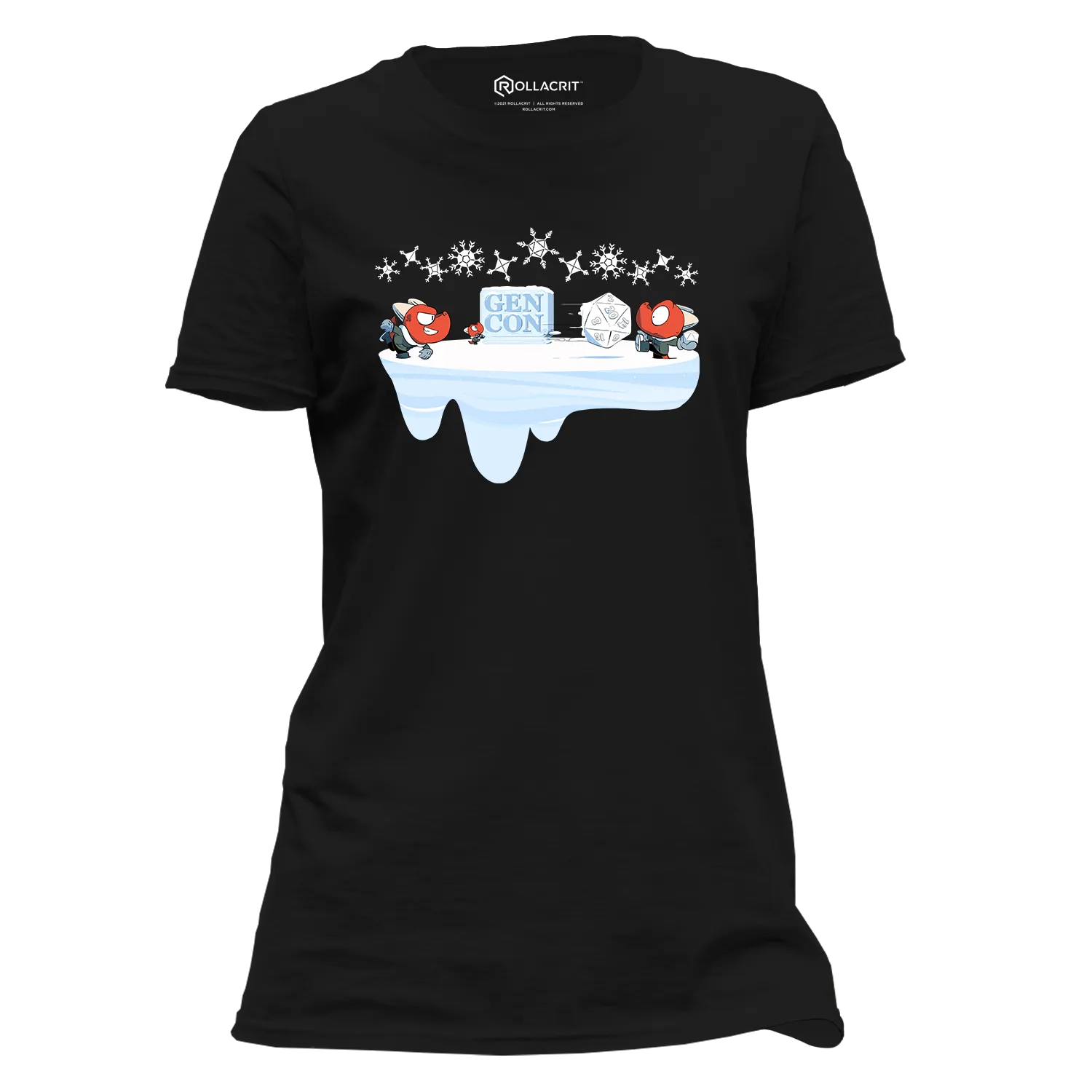 Roll A Crit Kobold Snowball dames T-shirt katoen
