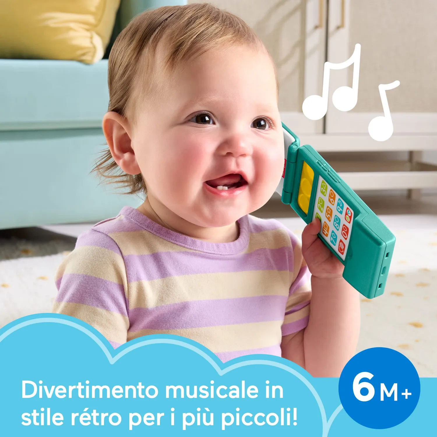 Fisher-Price Laugh & Learn speelgoedtelefoon meertalig baby