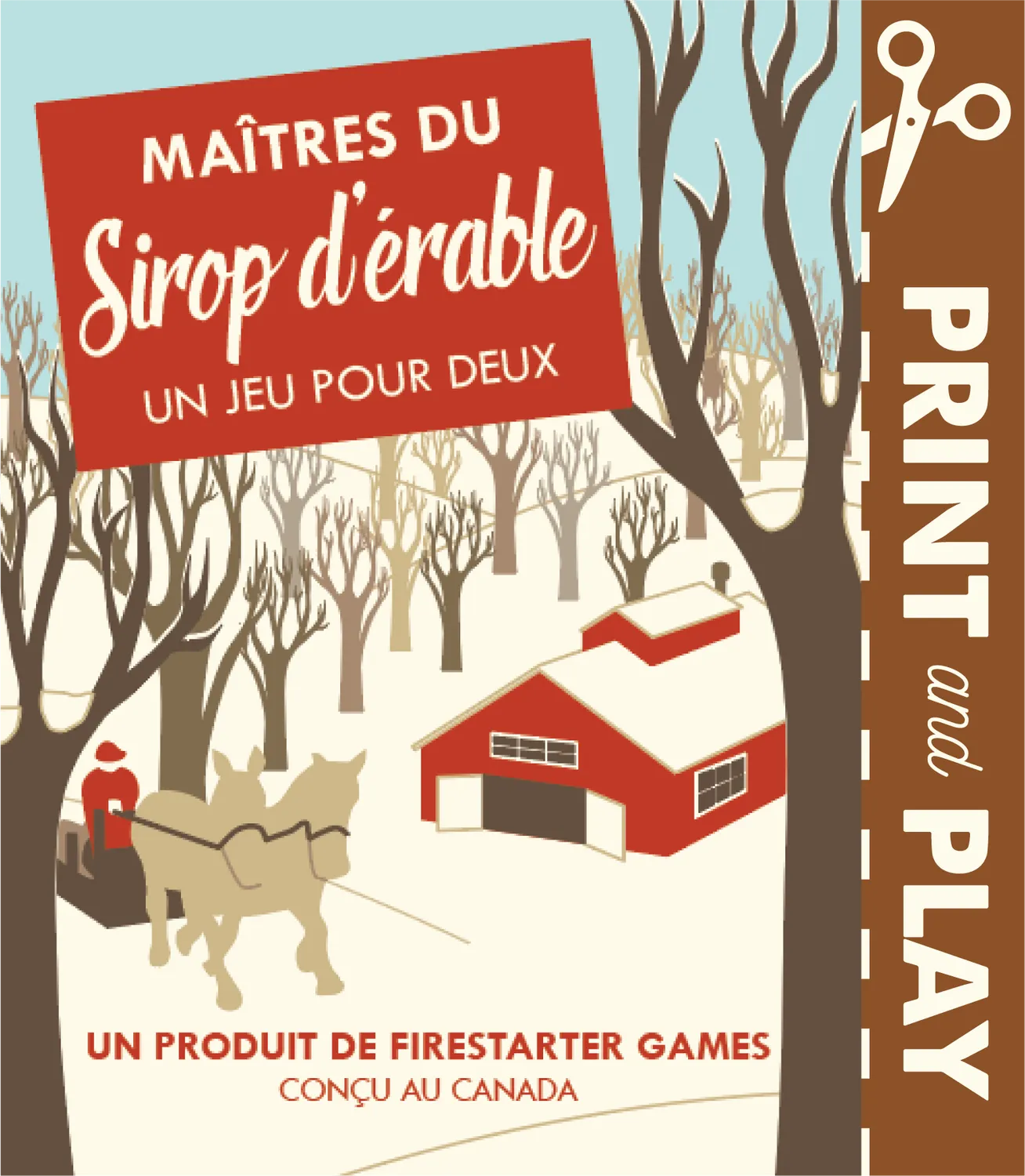 Reforest Masters of Maple Syrup print & play bordspel 2 spelers