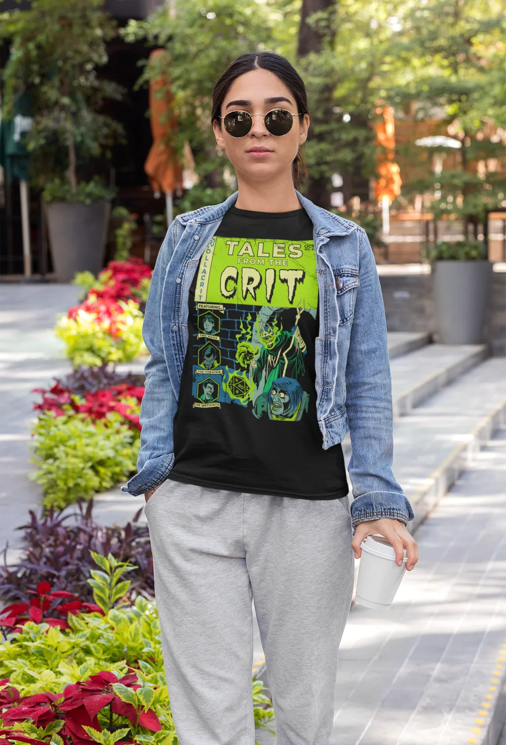 Roll A Crit Tales From the Crit Relaxed T-shirt katoen