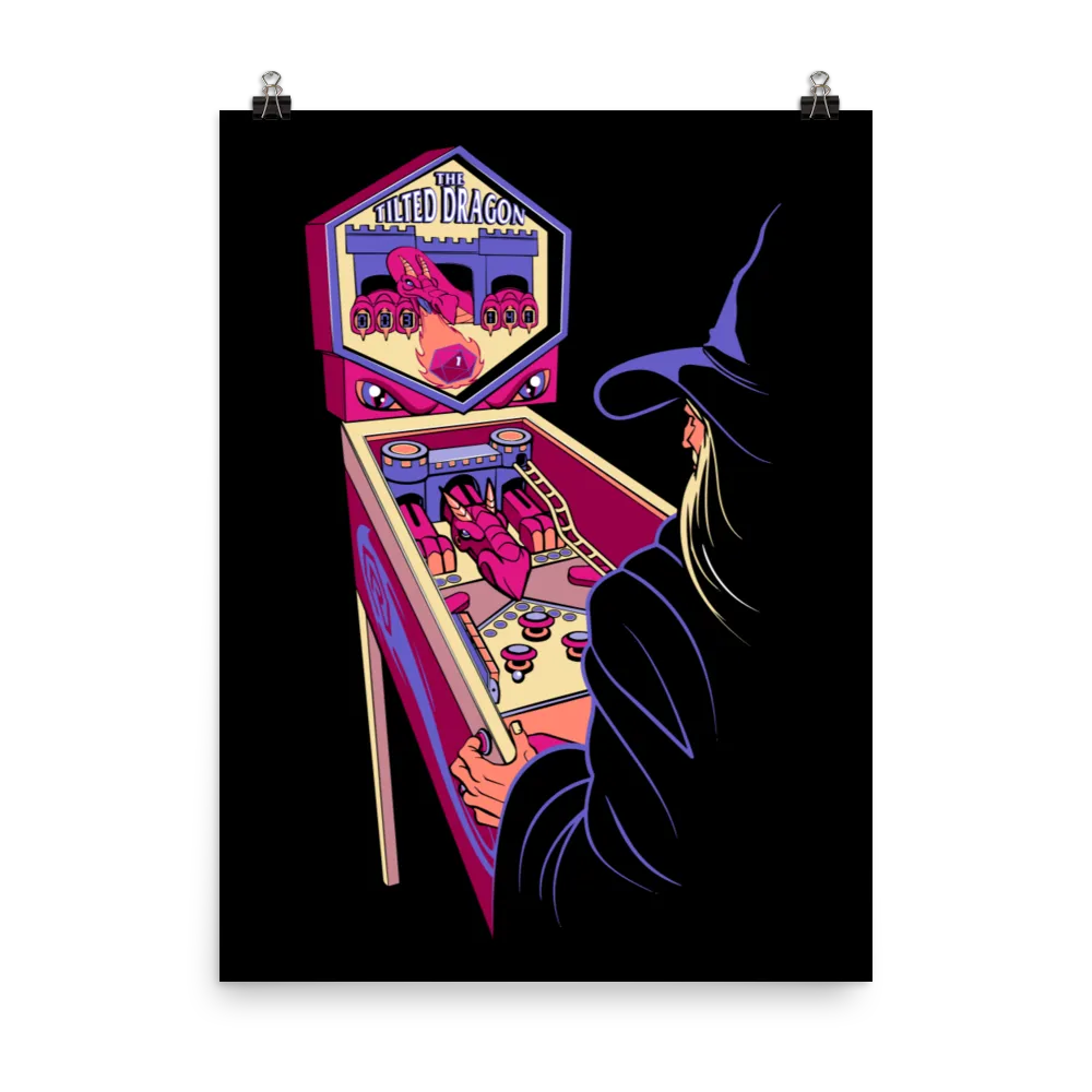 Roll A Crit Pinball Wizard poster 18x24 inch gicléeprint