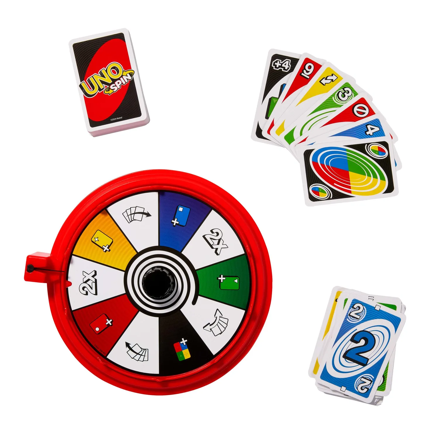 UNO Spin Kaartspel met Draaiwiel 112 kaarten