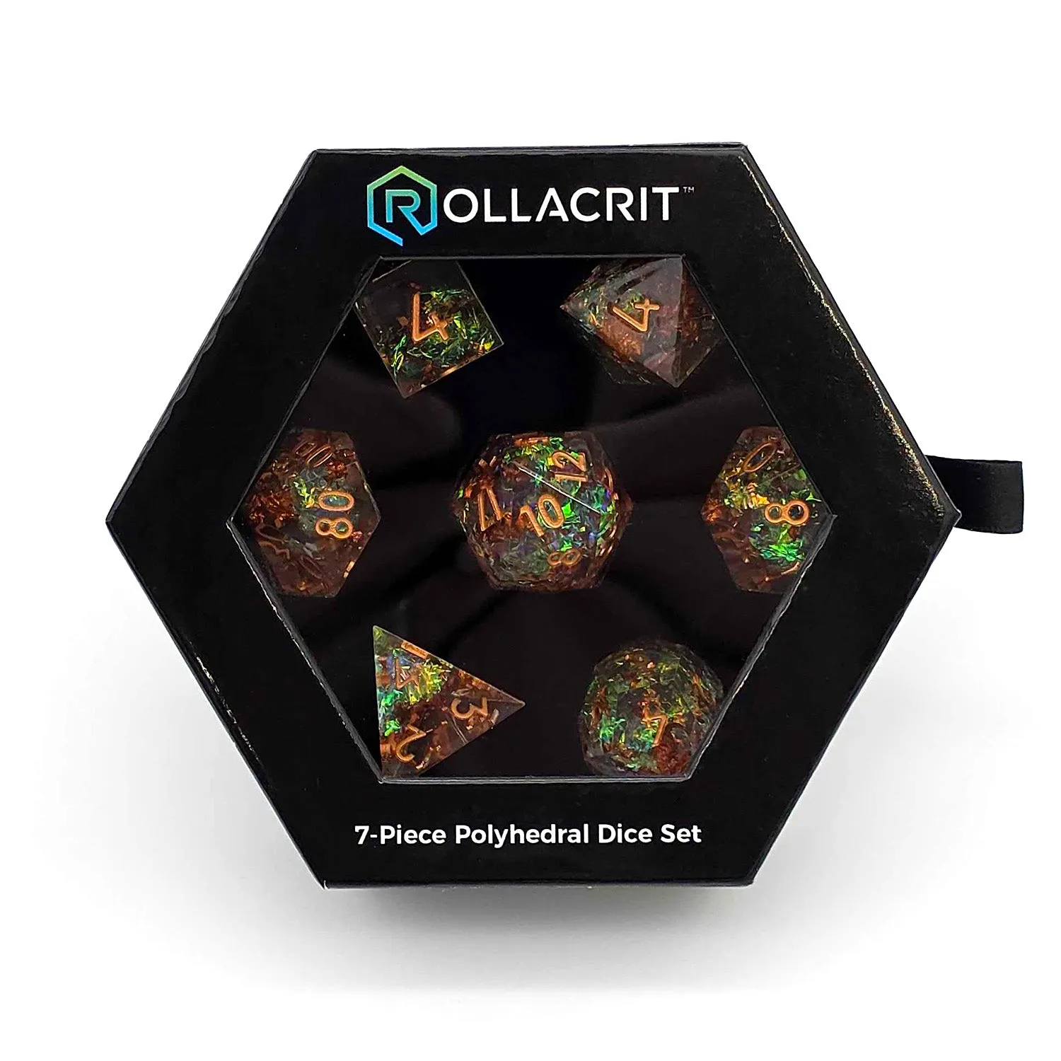 Roll A Crit Mystic Energy Crackle dobbelstenenset 7-delig
