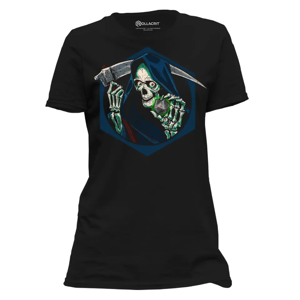 Roll A Crit Grim Roller dames T-shirt katoen