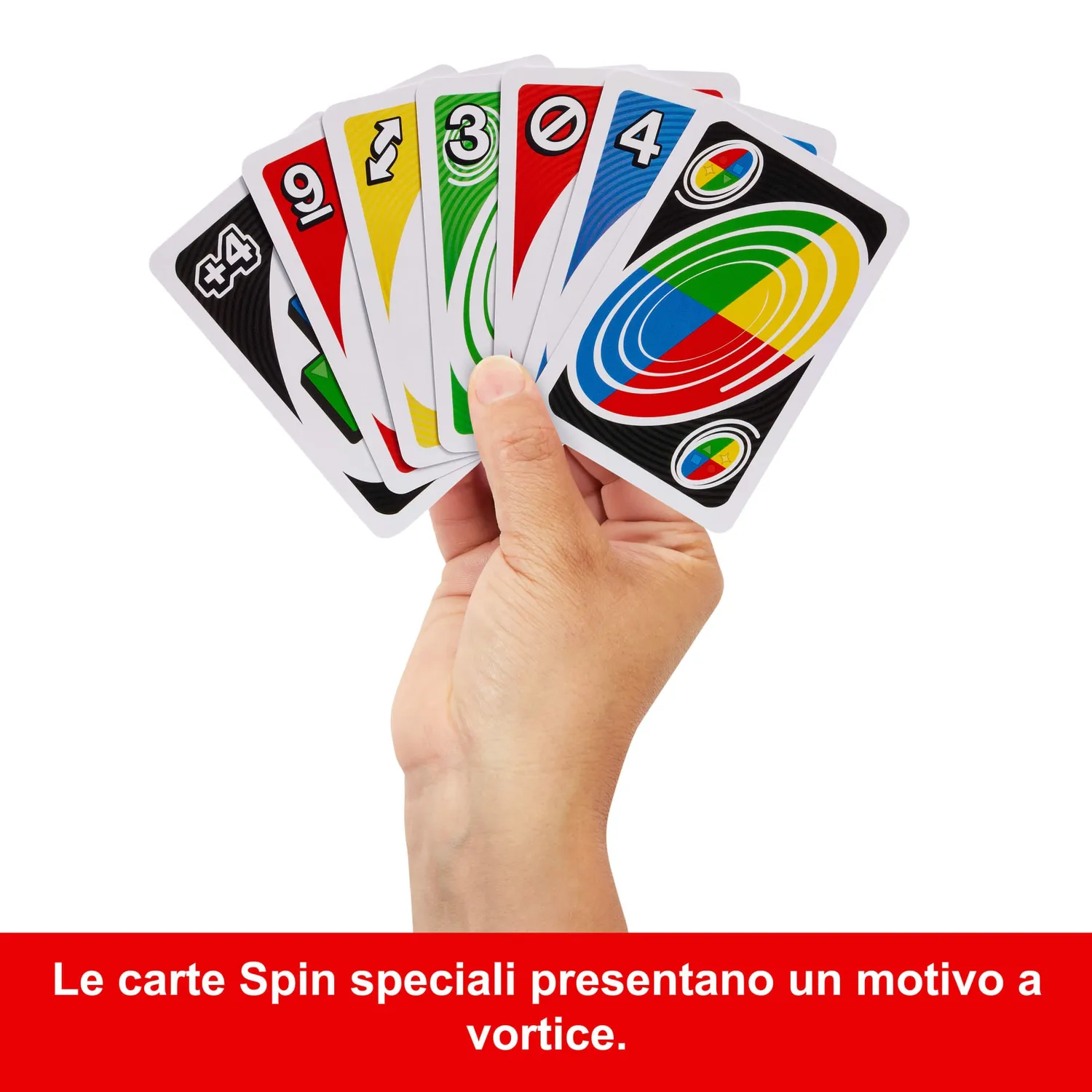 UNO Spin Kaartspel met Spinner 112 kaarten gezinsspel