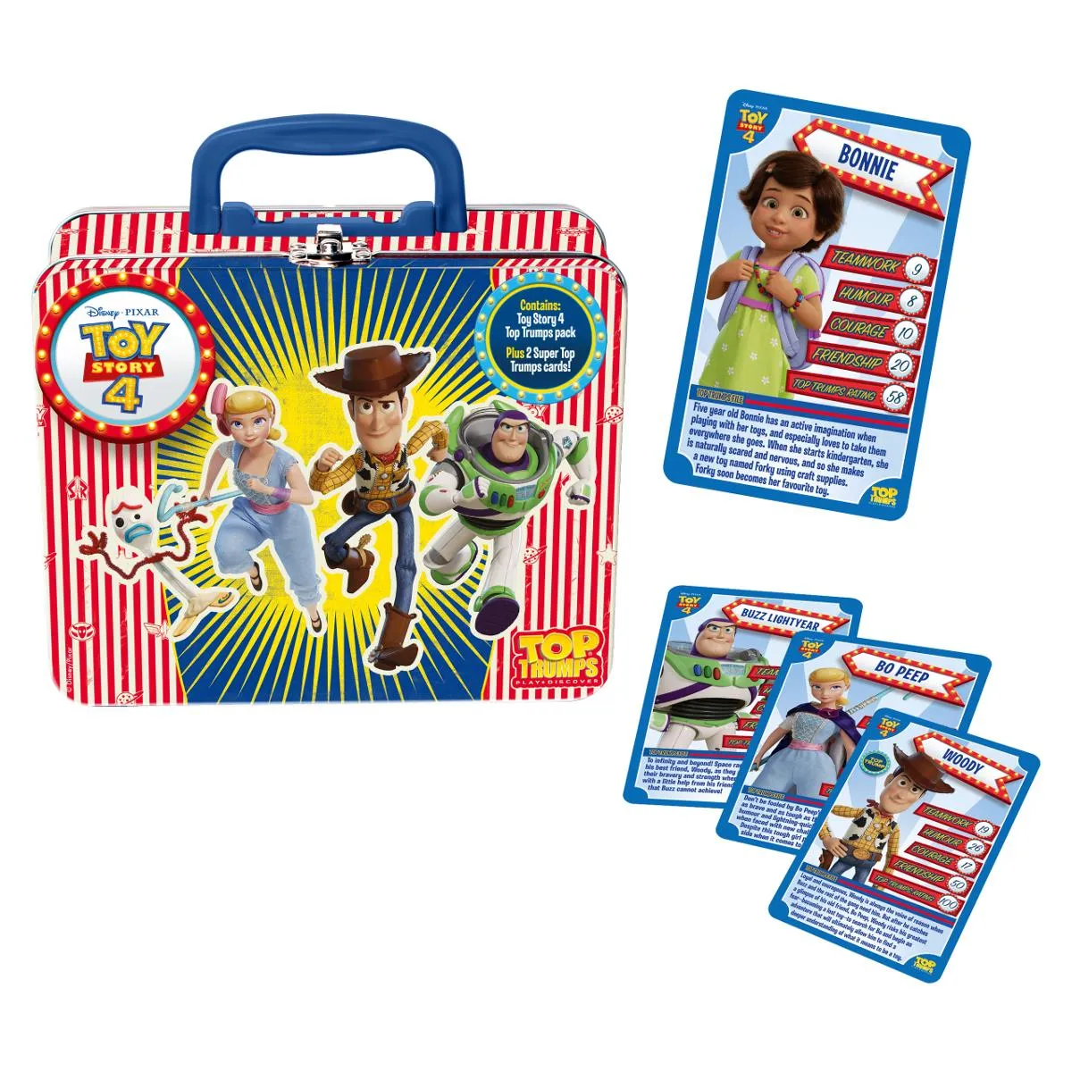 Top Trumps Toy Story 4 kaartspel bewaarblik 30 kaarten