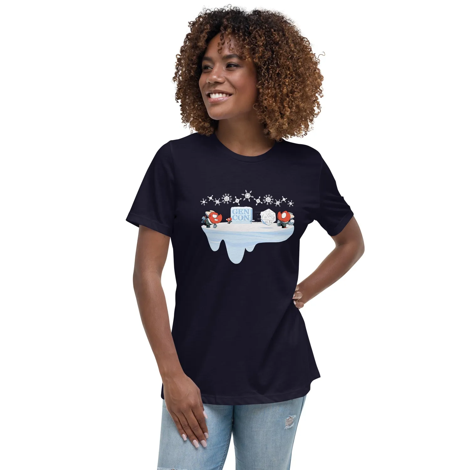 Roll A Crit Kobold Snowball dames T-shirt katoen