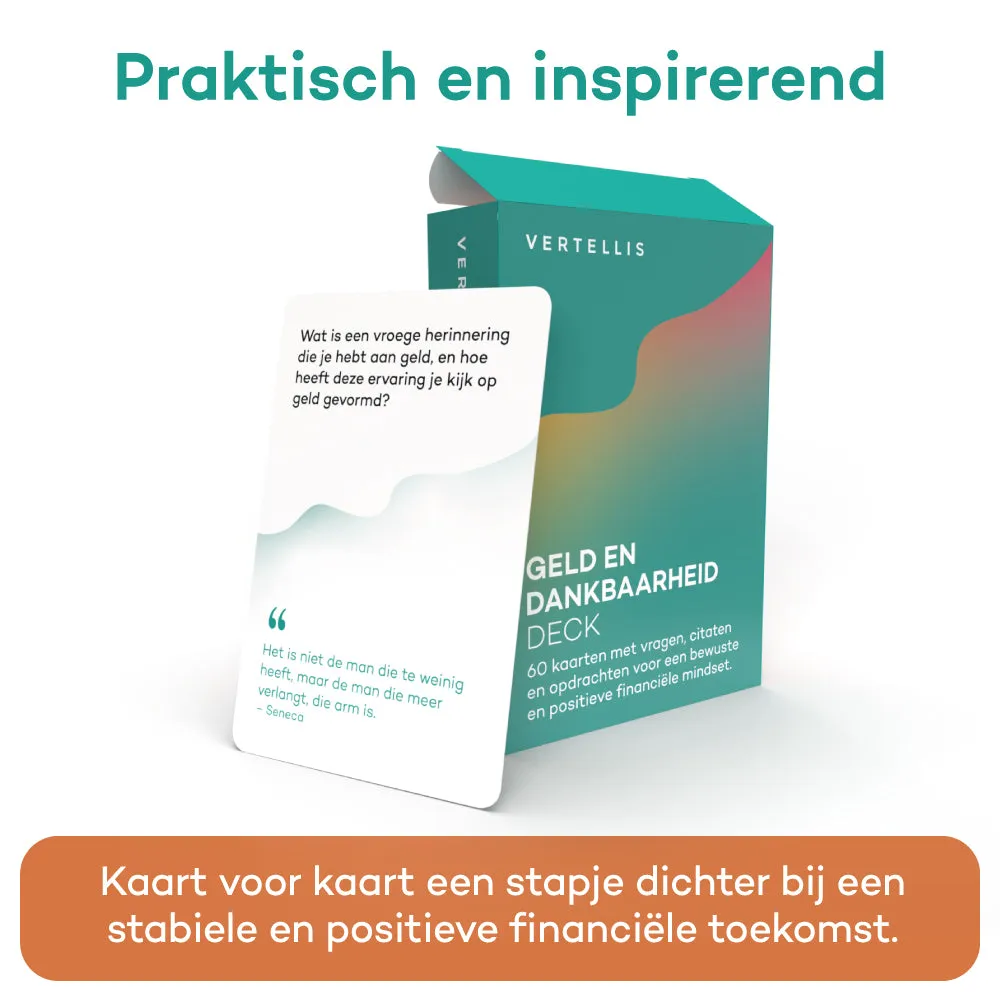 Vertellis Geld en Dankbaarheid kaartendeck 60 kaarten