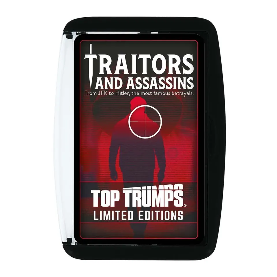 Top Trumps Traitors and Assassins kaartspel limited edition