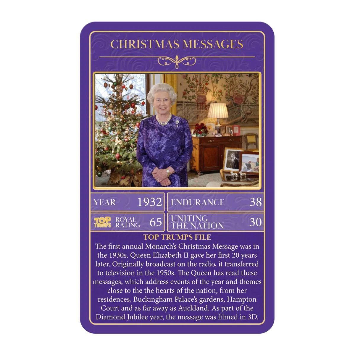 Top Trumps HM Queen Elizabeth II kaartspel 30 kaarten