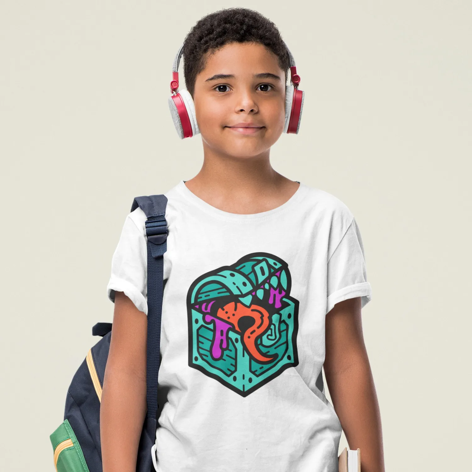 Roll A Crit Mimic Youth kinder T-shirt zwart katoen